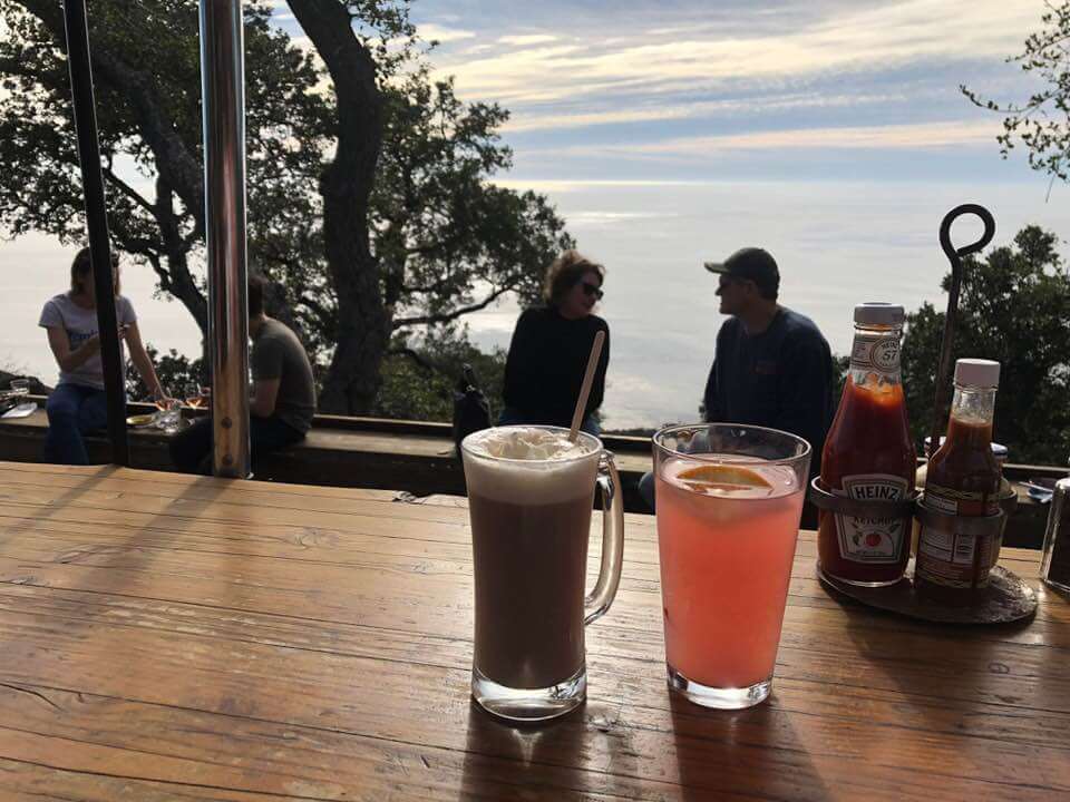 Beer with the beach view