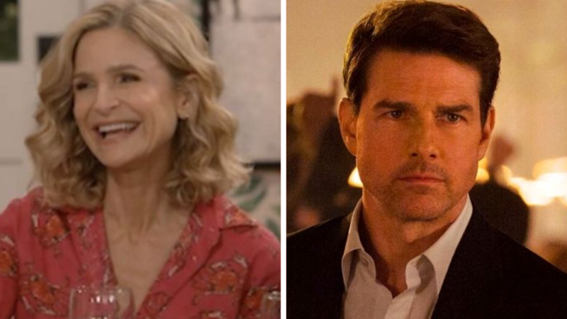 Kyra Sedgwick Shares Her 'Panic button' Story at Tom Cruise's party